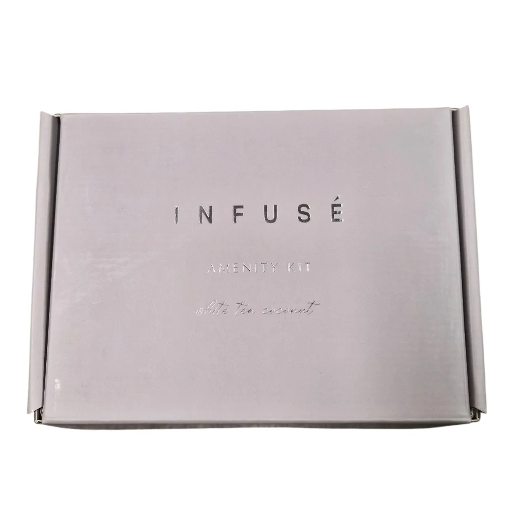 Gift Set – INFUSE Kit – Nail Wraps – Sheet Masks – Loofah – Makeup Bag – New